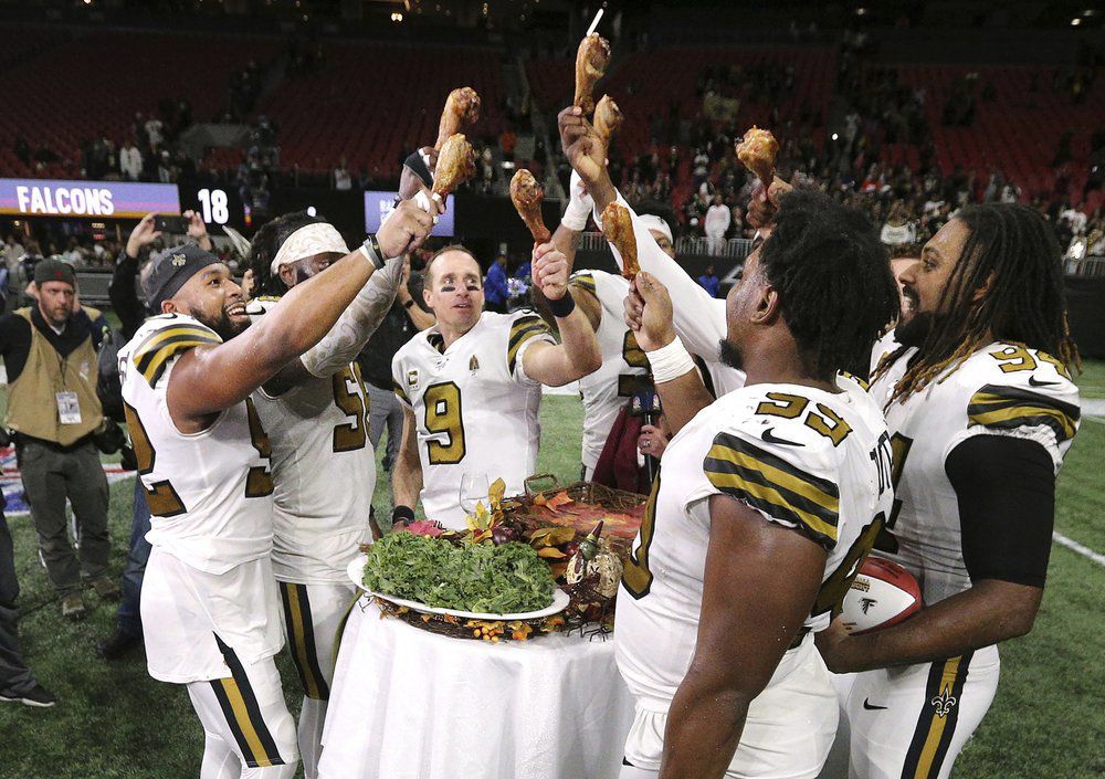 Saints vencen a Falcons y se coronan en su división